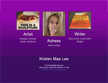 Tablet Screenshot of kristenmaelee.com